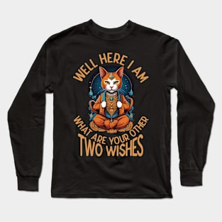 Well Here I Am, What are Your Next Two Wishes Long Sleeve T-Shirt